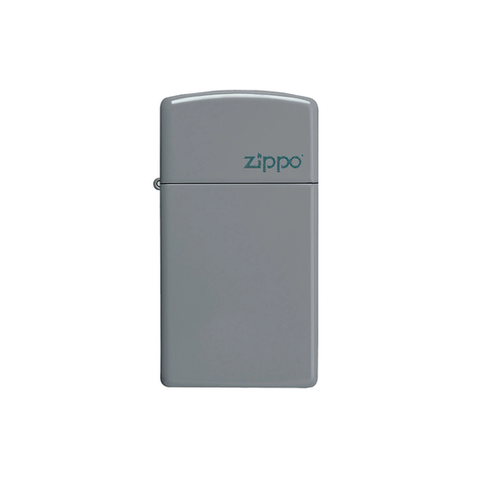 Zippo 49527ZL Slim Flat Grey Zippo Logo_0