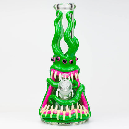 12.5"  Resin 3D artwork 7mm glass beaker water bong [TS102]_10