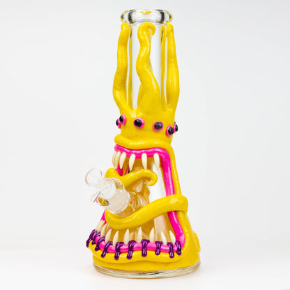 12.5"  Resin 3D artwork 7mm glass beaker water bong [TS102]_7