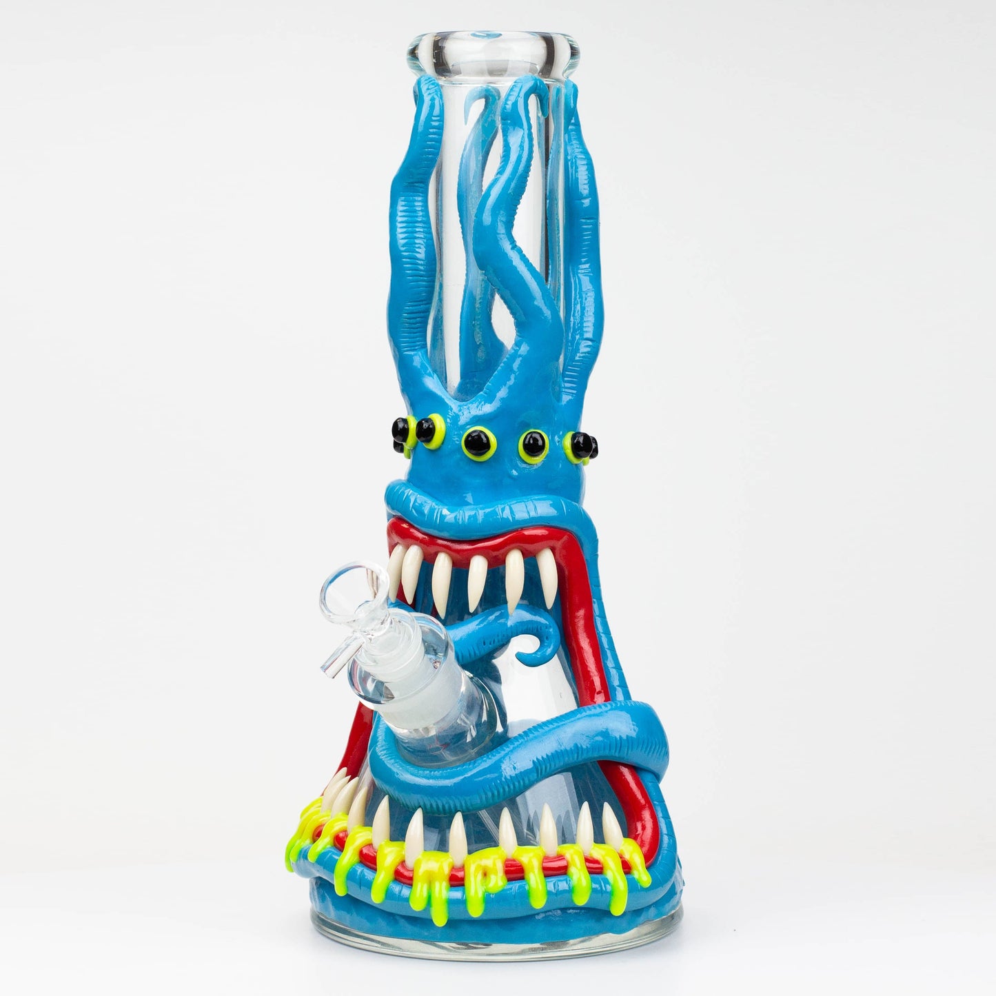 12.5"  Resin 3D artwork 7mm glass beaker water bong [TS102]_8