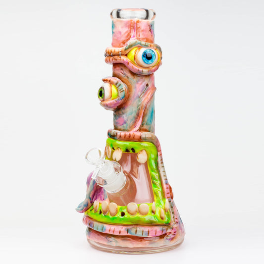 12.5"  Resin 3D artwork 7mm glass beaker water bong [SP2072]_0