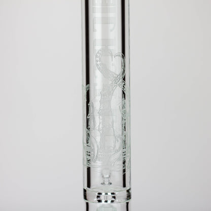 Castle Glassworks | 18" laser etched Tube Beaker Bong_13