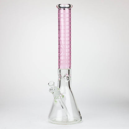 Genie | 17" sandblasted artwork tube 7 mm glass water bong [GB21004]_7