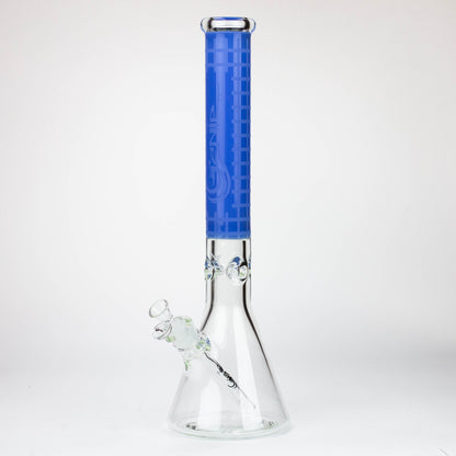 Genie | 17" sandblasted artwork tube 7 mm glass water bong [GB21004]_11