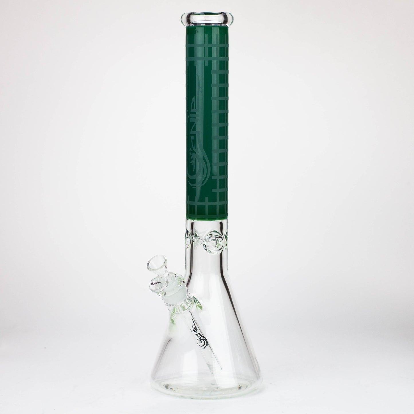 Genie | 17" sandblasted artwork tube 7 mm glass water bong [GB21004]_8