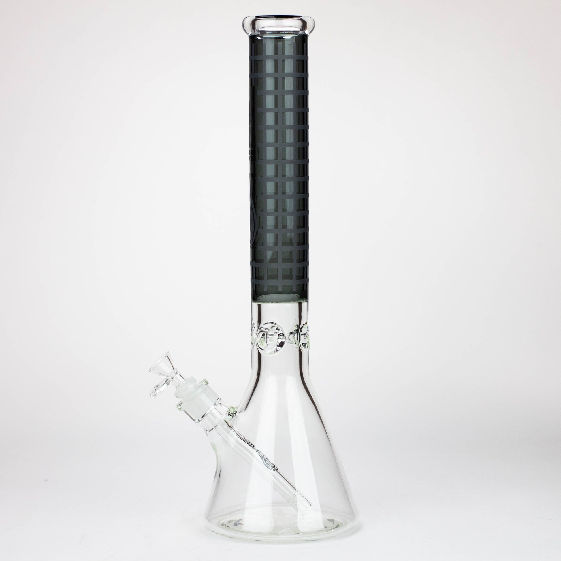 Genie | 17" sandblasted artwork tube 7 mm glass water bong [GB21004]_13