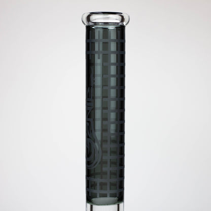 Genie | 17" sandblasted artwork tube 7 mm glass water bong [GB21004]_1