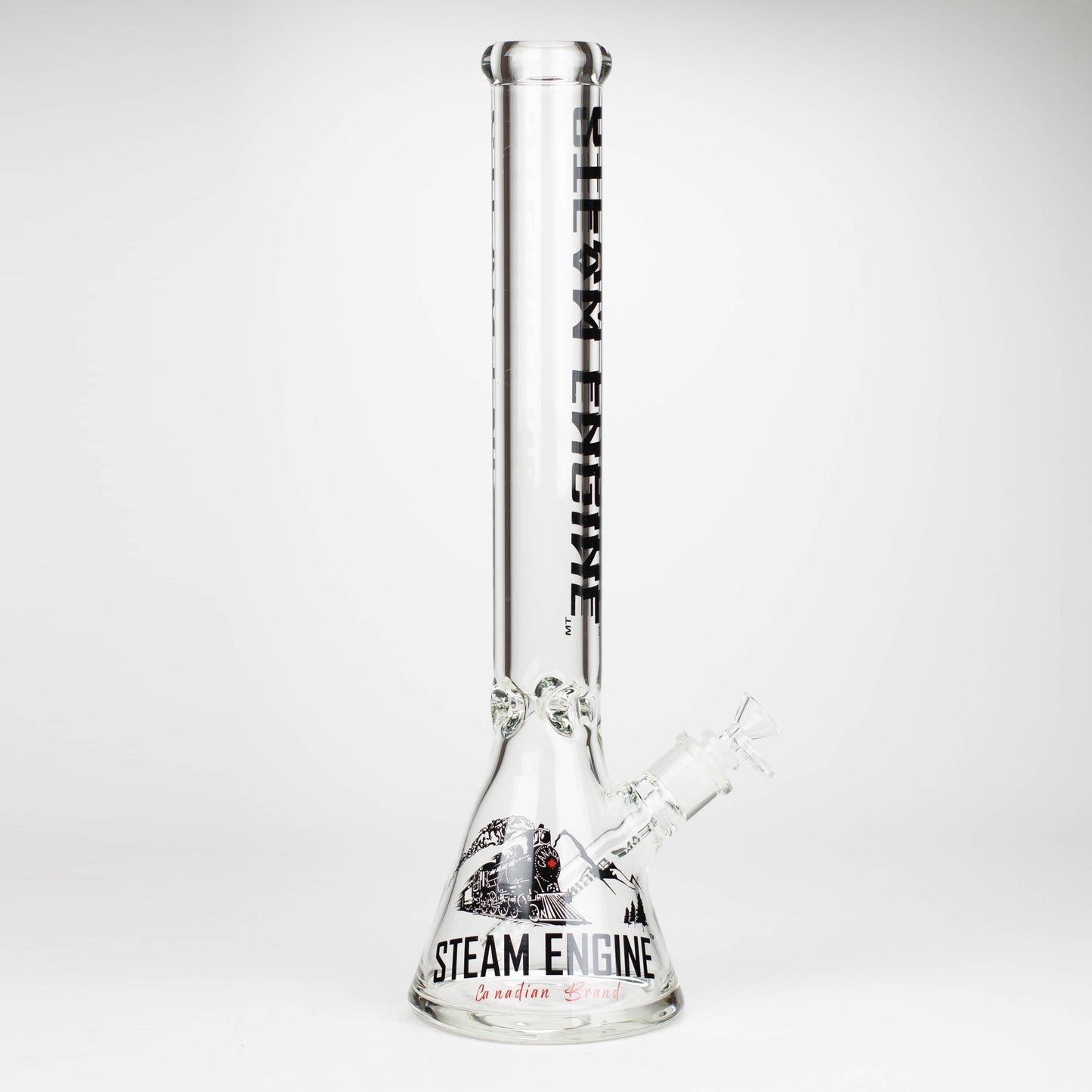 Steam Engine™ | 18 Inch 9mm glass bong with stickers by golden crown_10