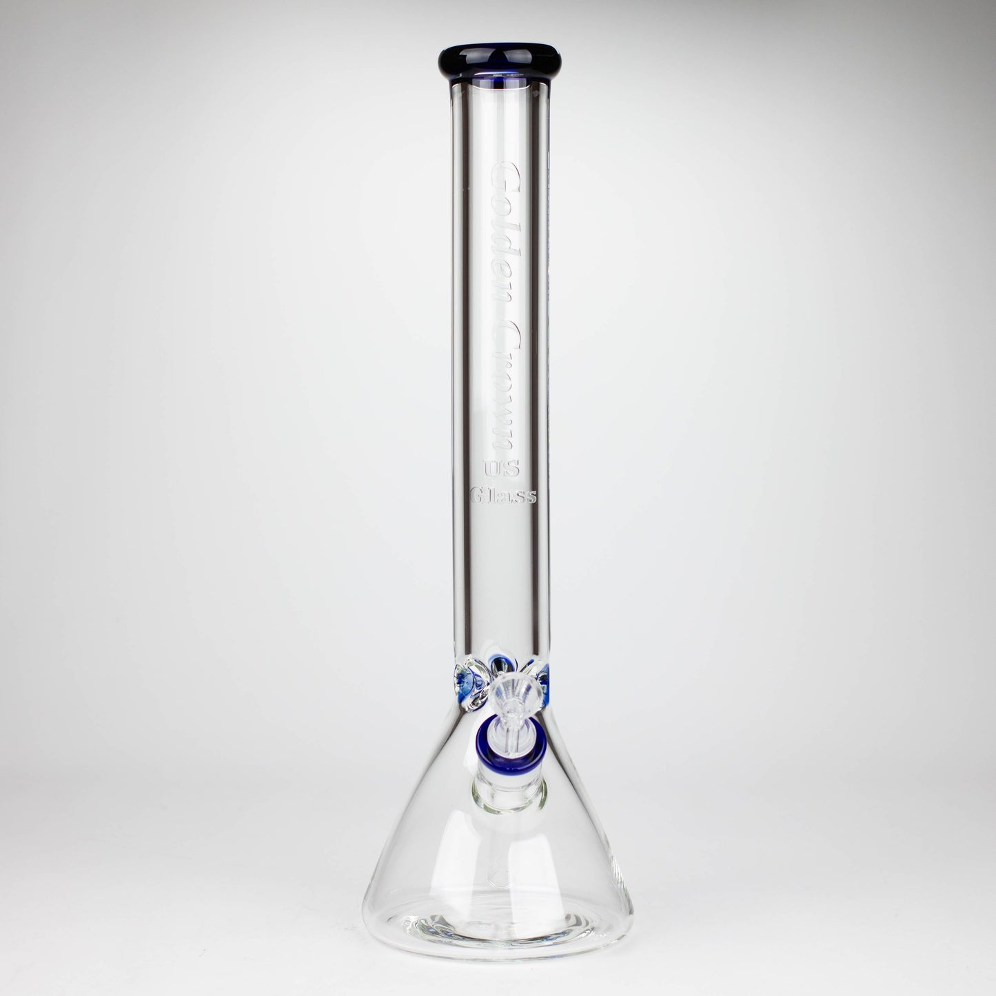 Golden Crown™ | 18 Inch 9mm Engraved Bong US Glass_2