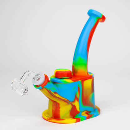 8.8" Silicone Flat bottom Rig-Assorted [018B]_4