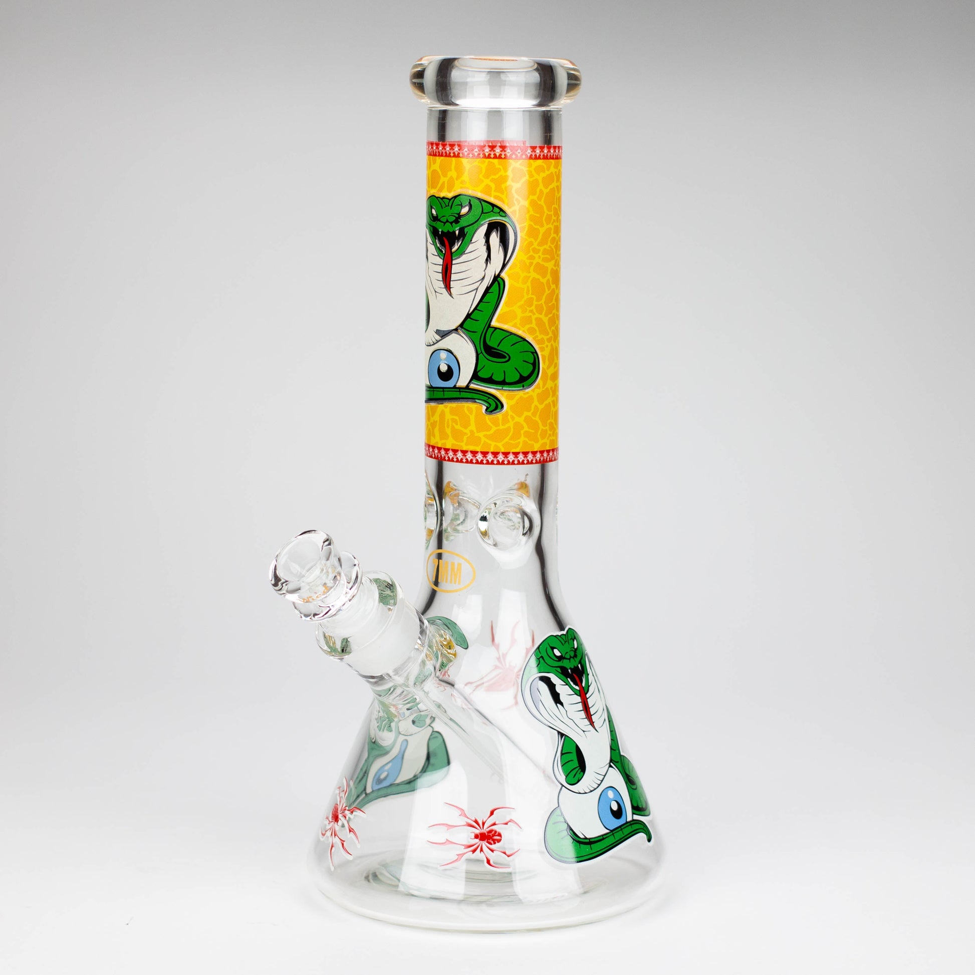 Fortune | 12" 7mm Snake Glow in the dark Beaker Bong [GT125007]_6