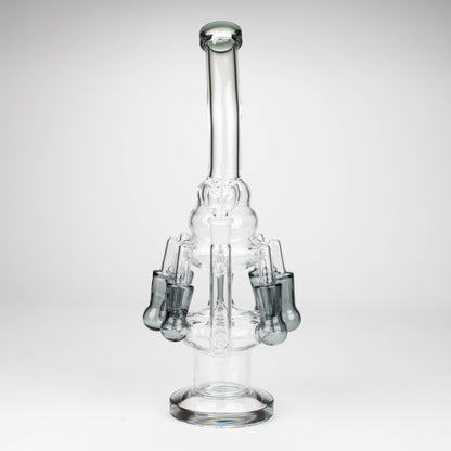 13" Multi chamber glass bong with inline difuser_6