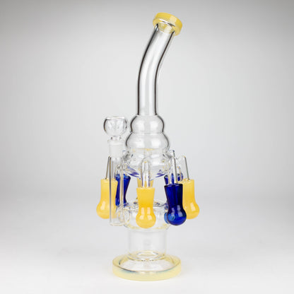 13" Multi chamber glass bong with inline difuser_3