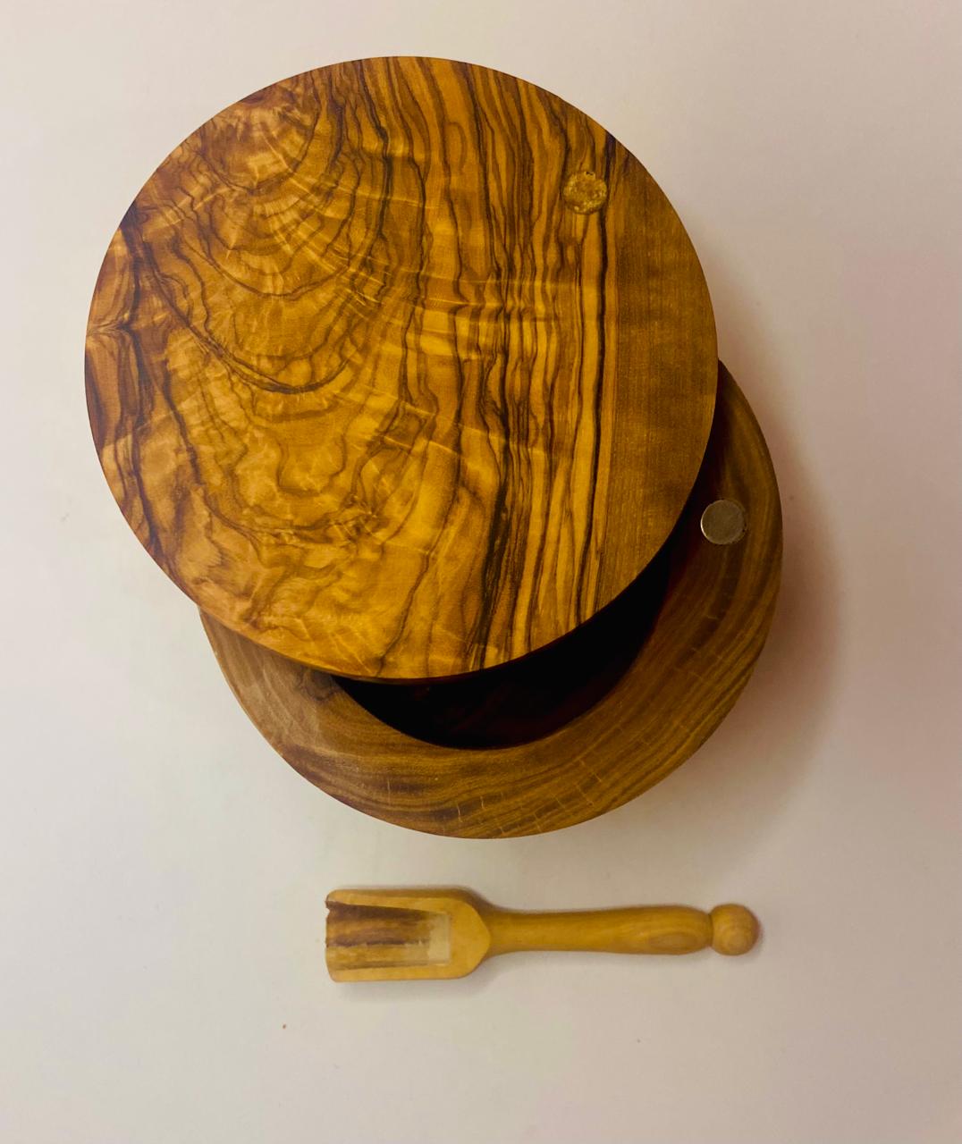 VOW | Olive Wood Jar-Magnetic Lid-Doozer_1