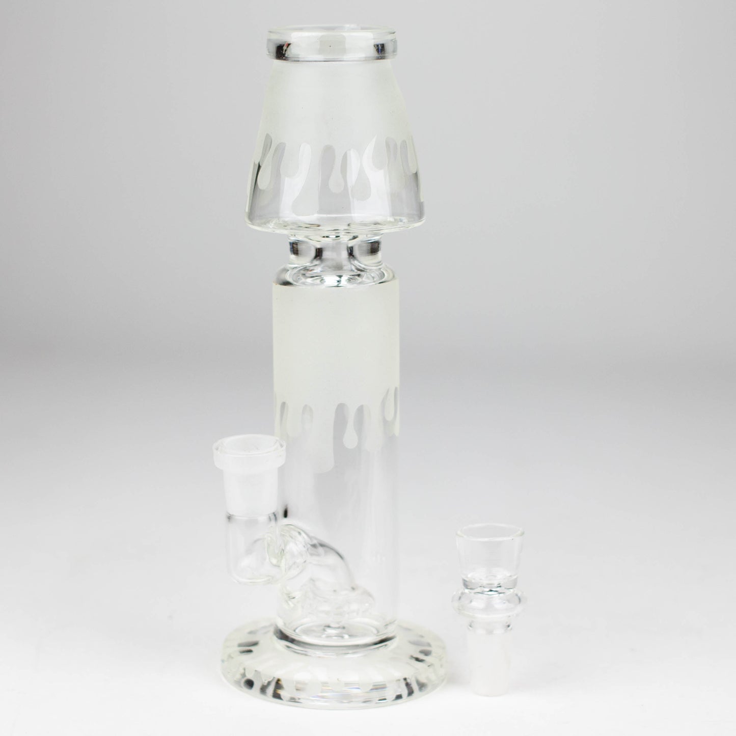 8" Glow in Dark Lamp glass water bong_7