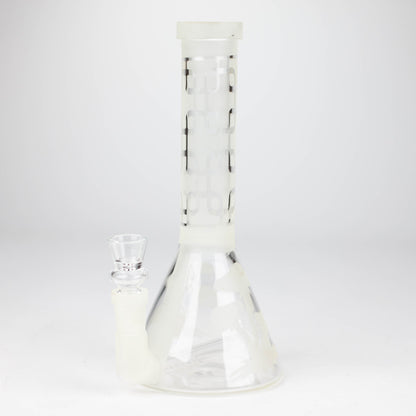 8" GLOW IN DARK BEAKER GLASS BONG_0