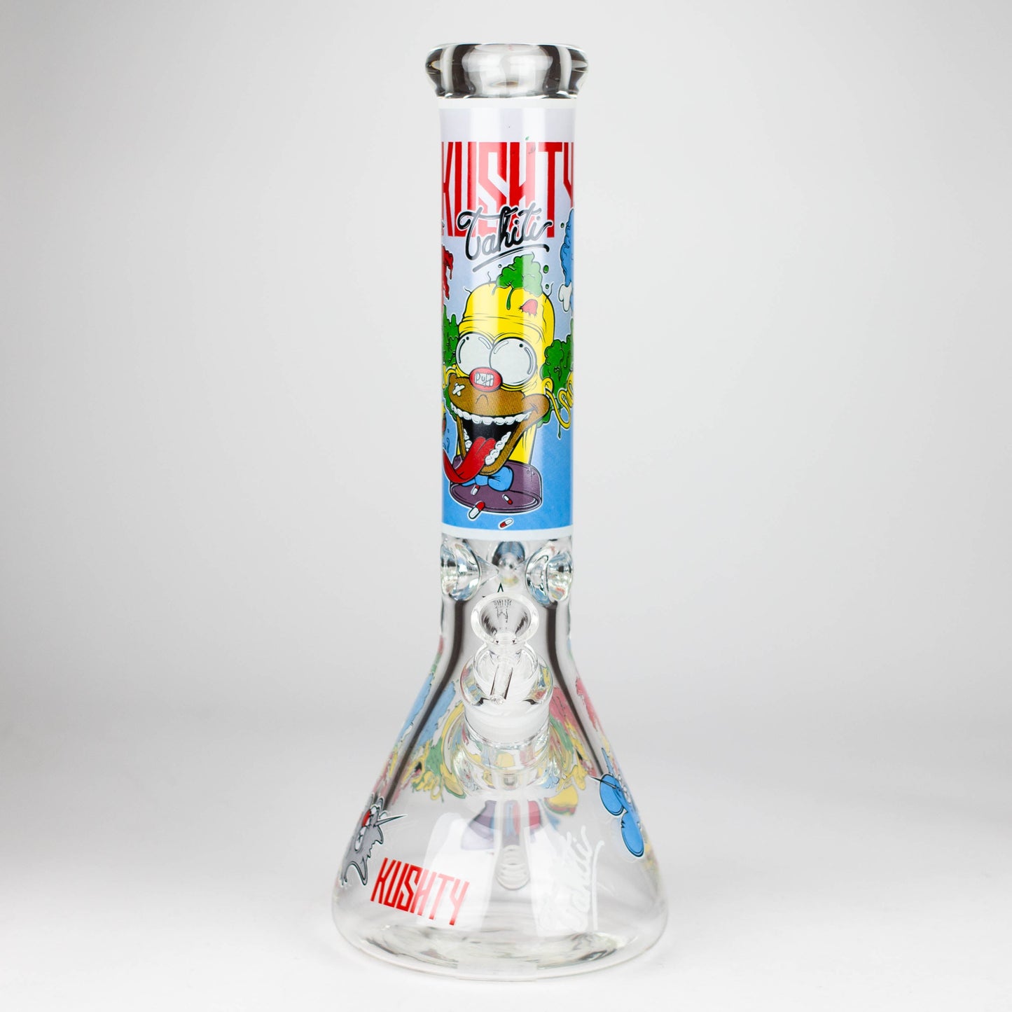 14" Cartoon Glow 9 mm glass bong [PIP834]_1