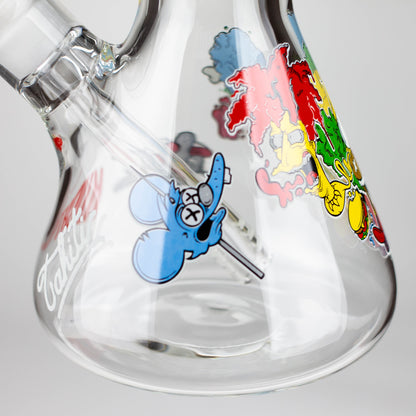 14" Cartoon Glow 9 mm glass bong [PIP834]_4