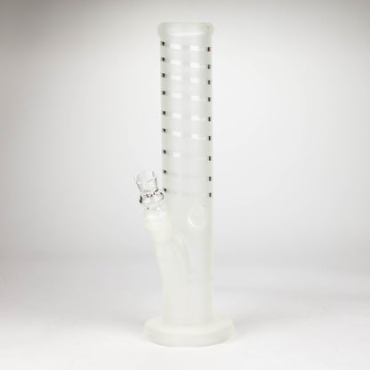 12" GLOW IN DARK STRAIGHT TUBE BONG WITH ICE CATCHER_0