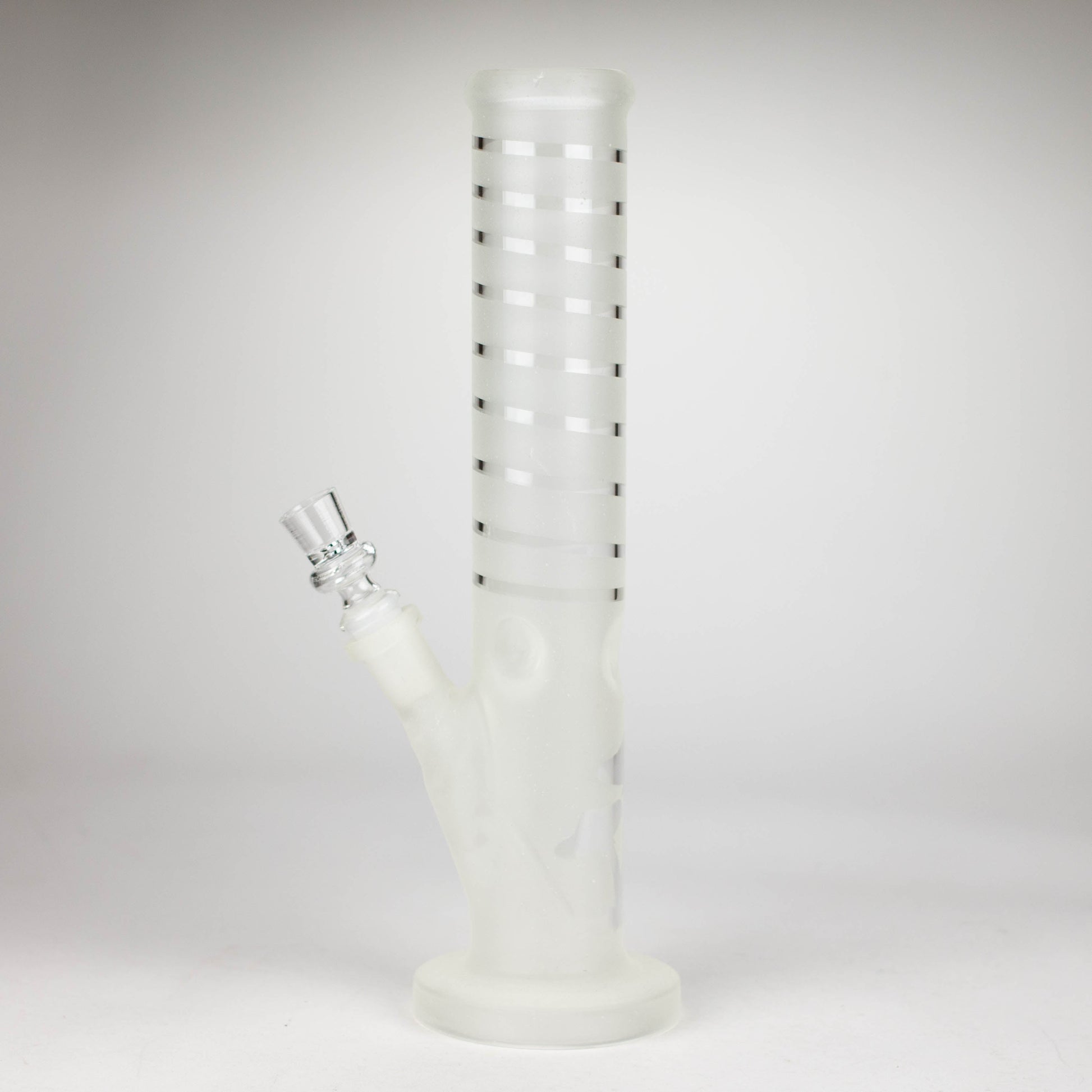 12" GLOW IN DARK STRAIGHT TUBE BONG WITH ICE CATCHER_2