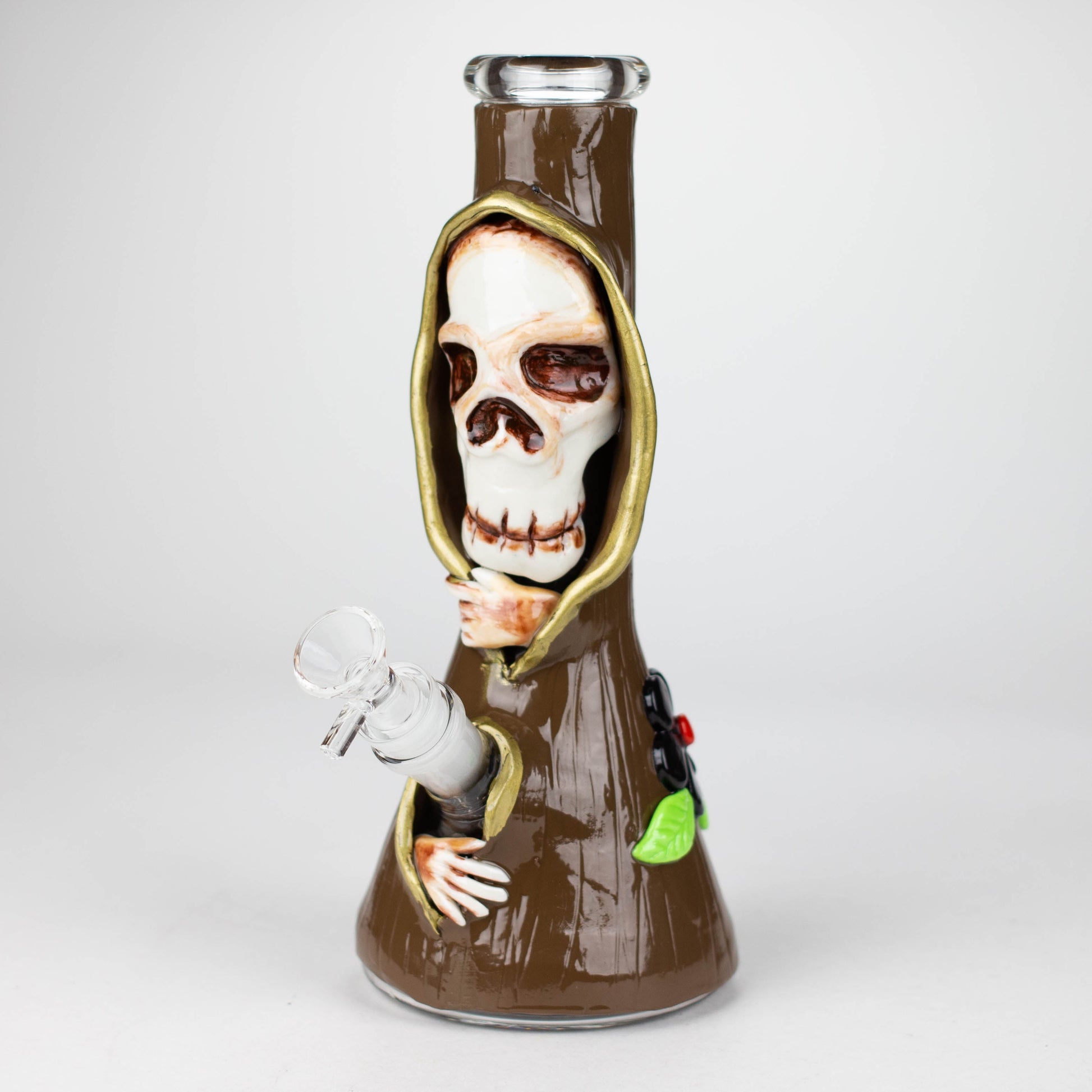 10" Resin 3D artwork Skull glass beaker [DY404]_1