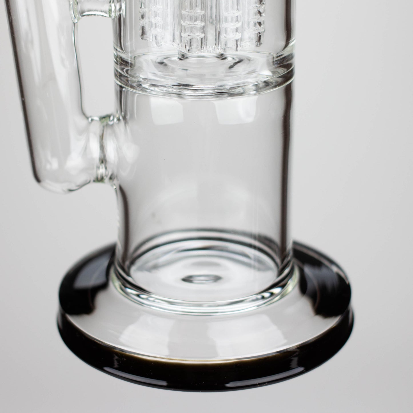 16" Color accented double percolator glass bong_9