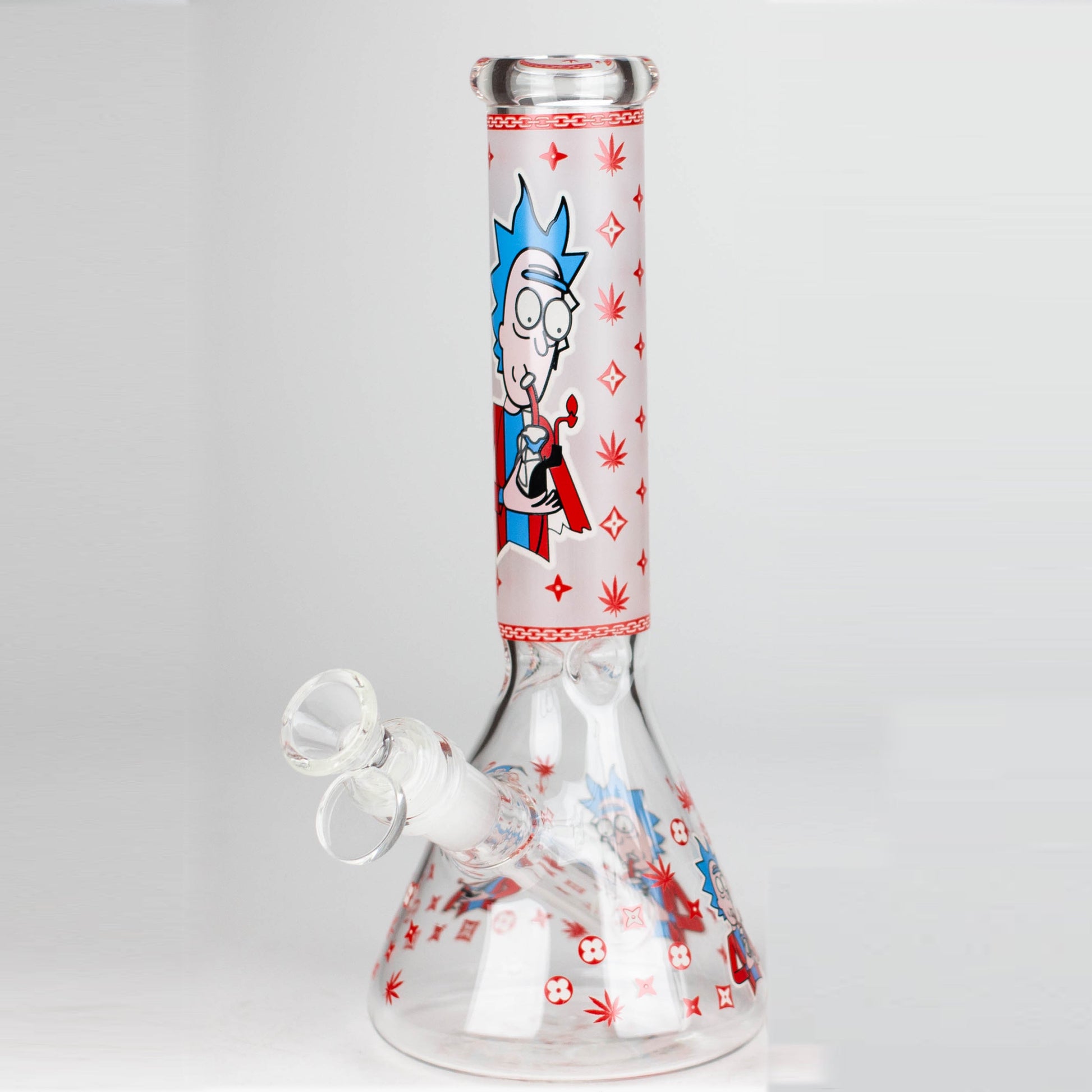 10" Glow in the dark Glass Bong With RM Design_3