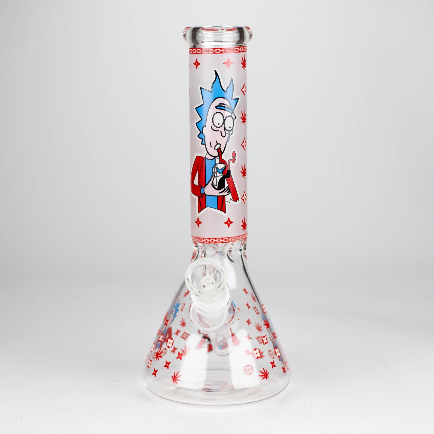 10" Glow in the dark Glass Bong With RM Design_6