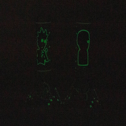 10" Glow in the dark Glass Bong With RM Design_2