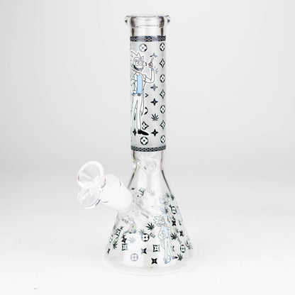 9"  Glow In The Dark 4mm glass bong [S60]_7