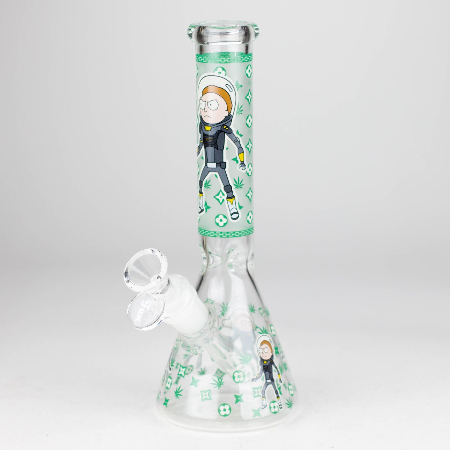 9"  Glow In The Dark 4mm glass bong [S60]_8