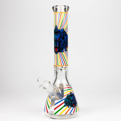 16" Glow in the dark 9mm glass water bong [GBT2301]_6