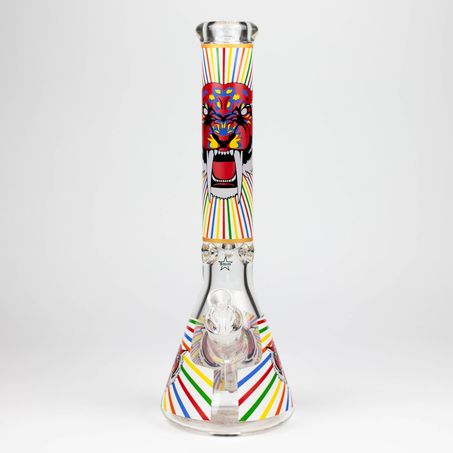 16" Glow in the dark 9mm glass water bong [GBT2301]_15