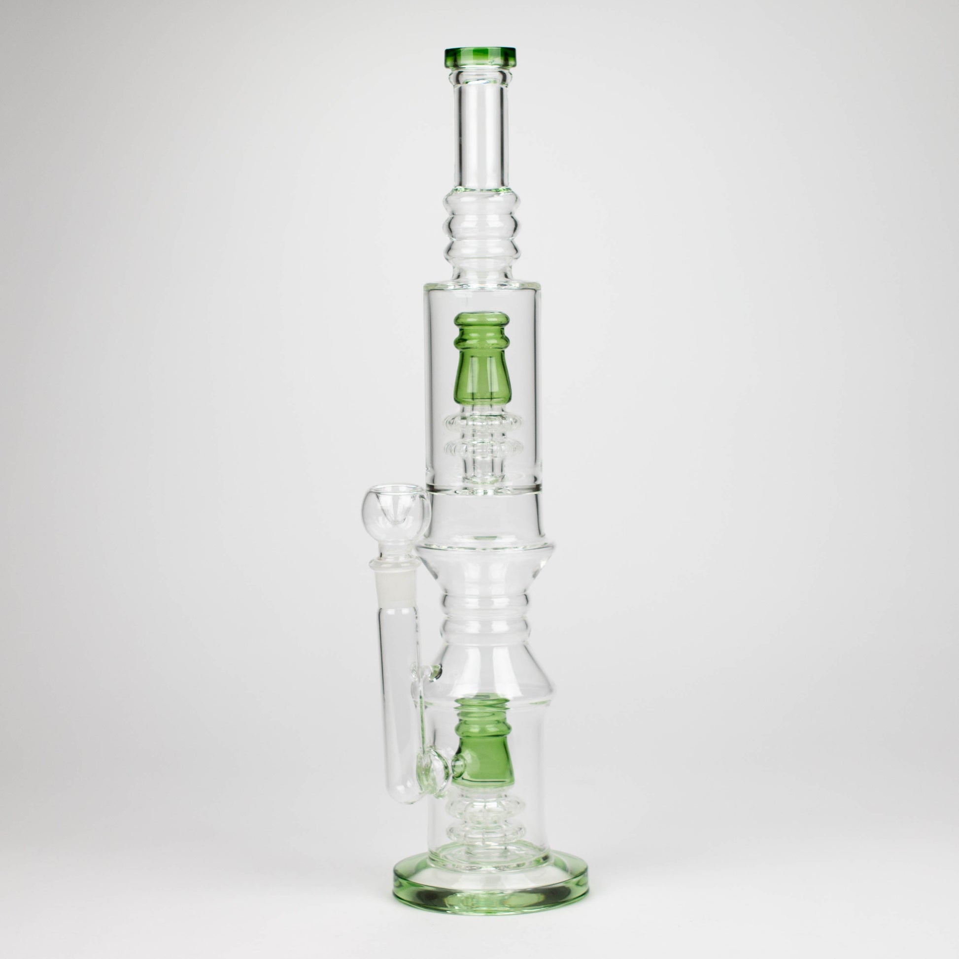 18" Glass water bong with Percolator and Diffuser_4