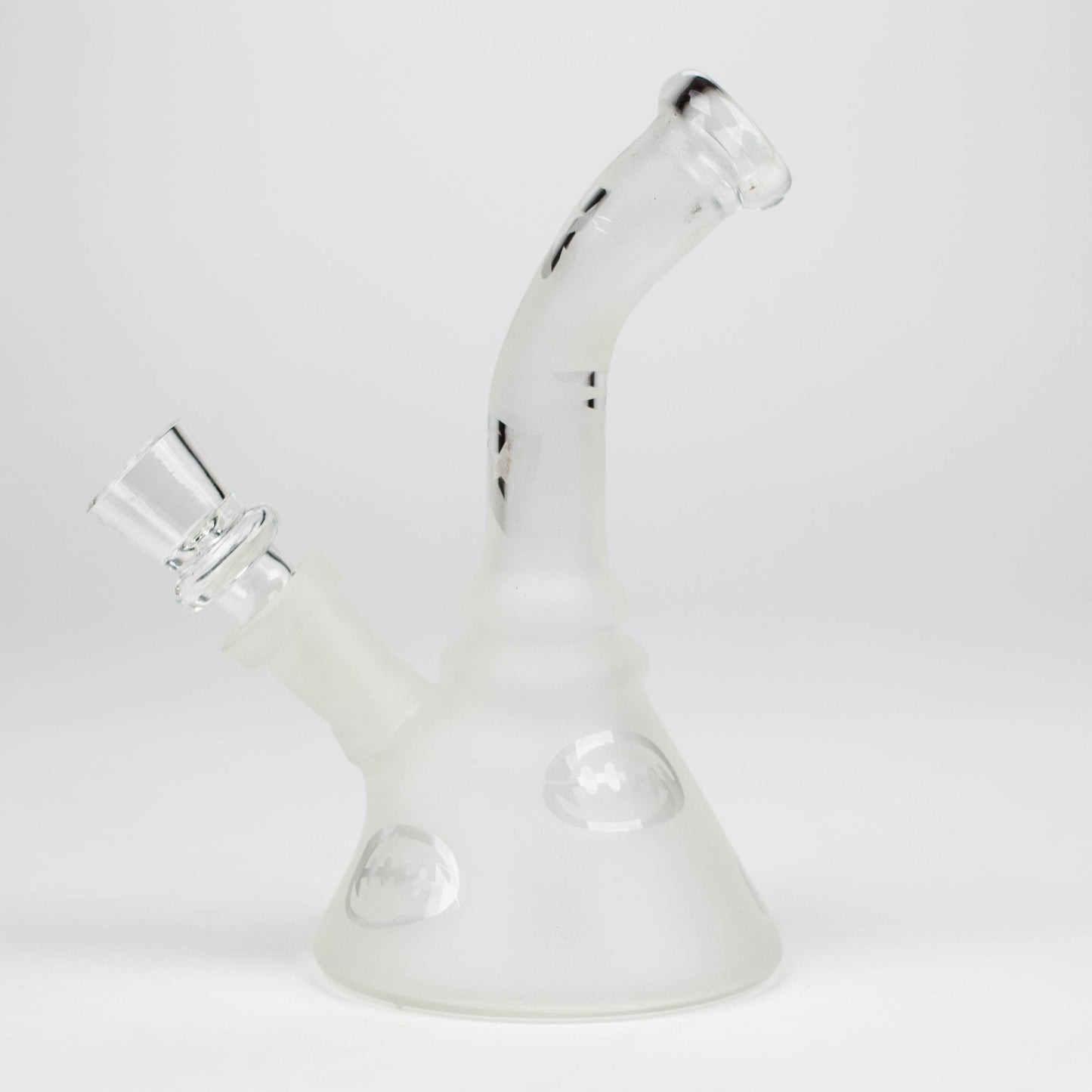 6" Glow in the dark glass bong_2