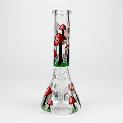 10" Glow in the dark Glass Bong With  Mushroom Design_6