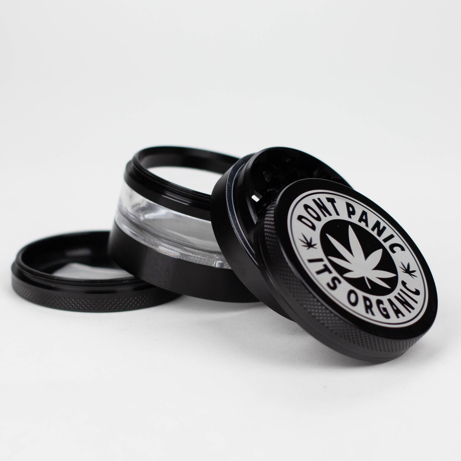 Heavy Duty Large "Don't Panic It's Organic" 4 Parts Weed Grinder Engraved in Canada Design #2_5