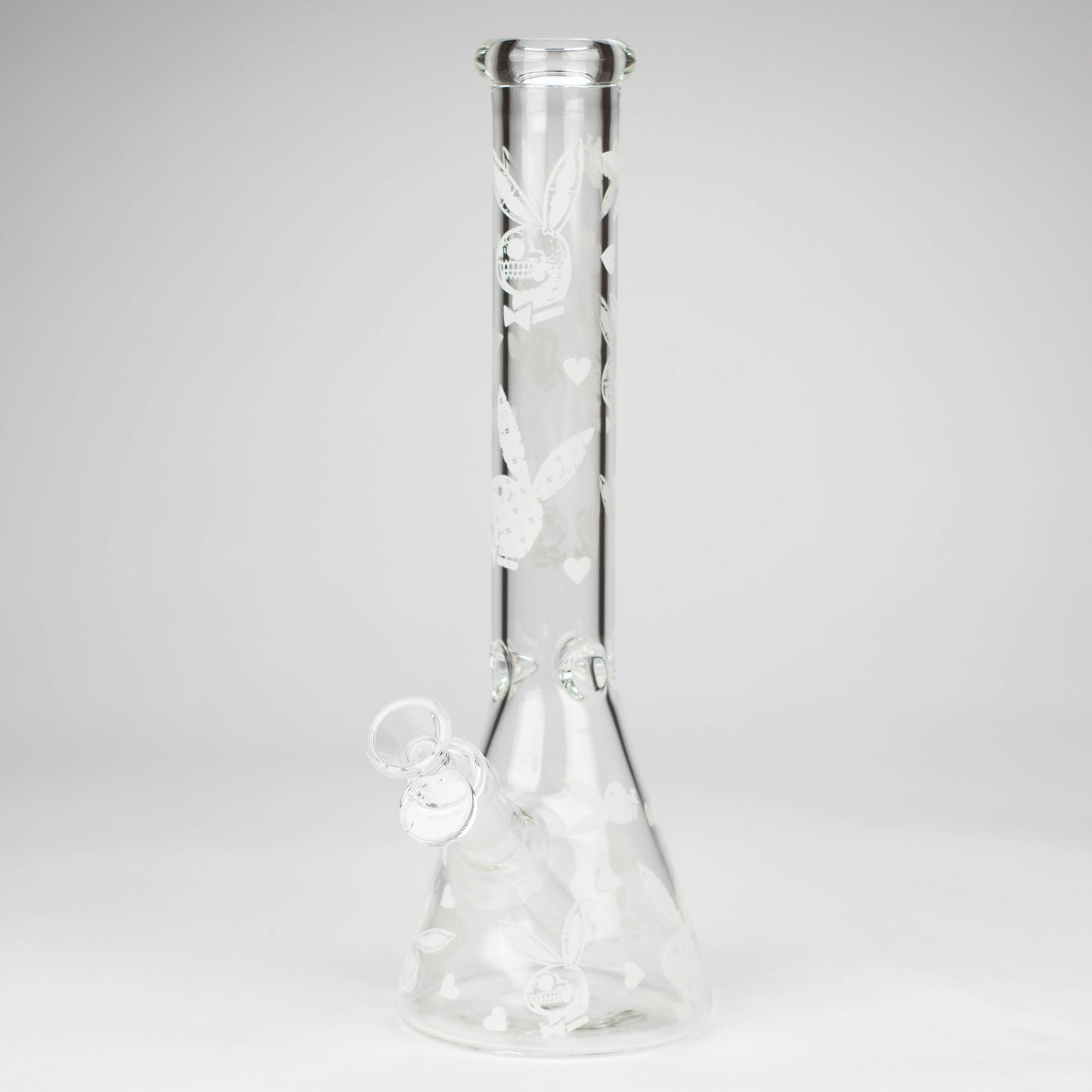 12" 5mm Luxury Design Glow in the Dark Glass Bong_6