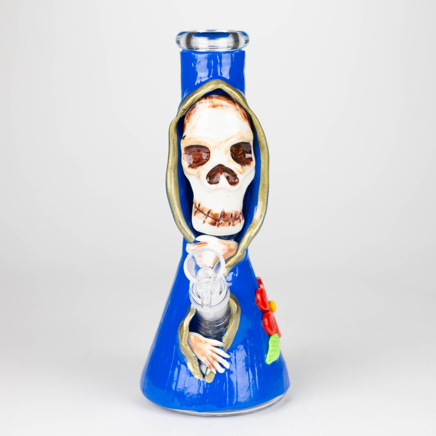 10" Resin 3D artwork Skull glass beaker [DY404]_6