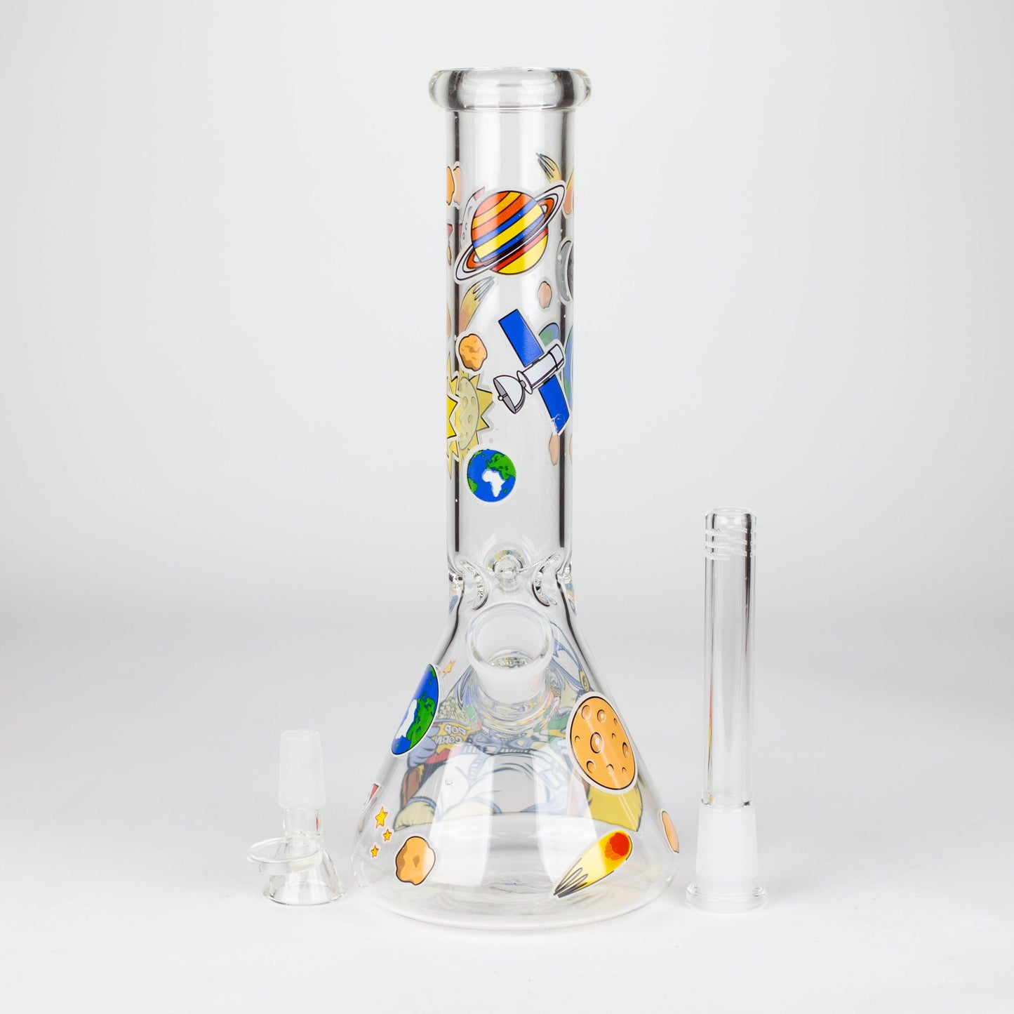 10" Glass Bong With The Astronaut Design_7