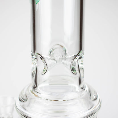 H2O | 18" 7mm glass bong with double layer honeycomb [H2O-5015]_8