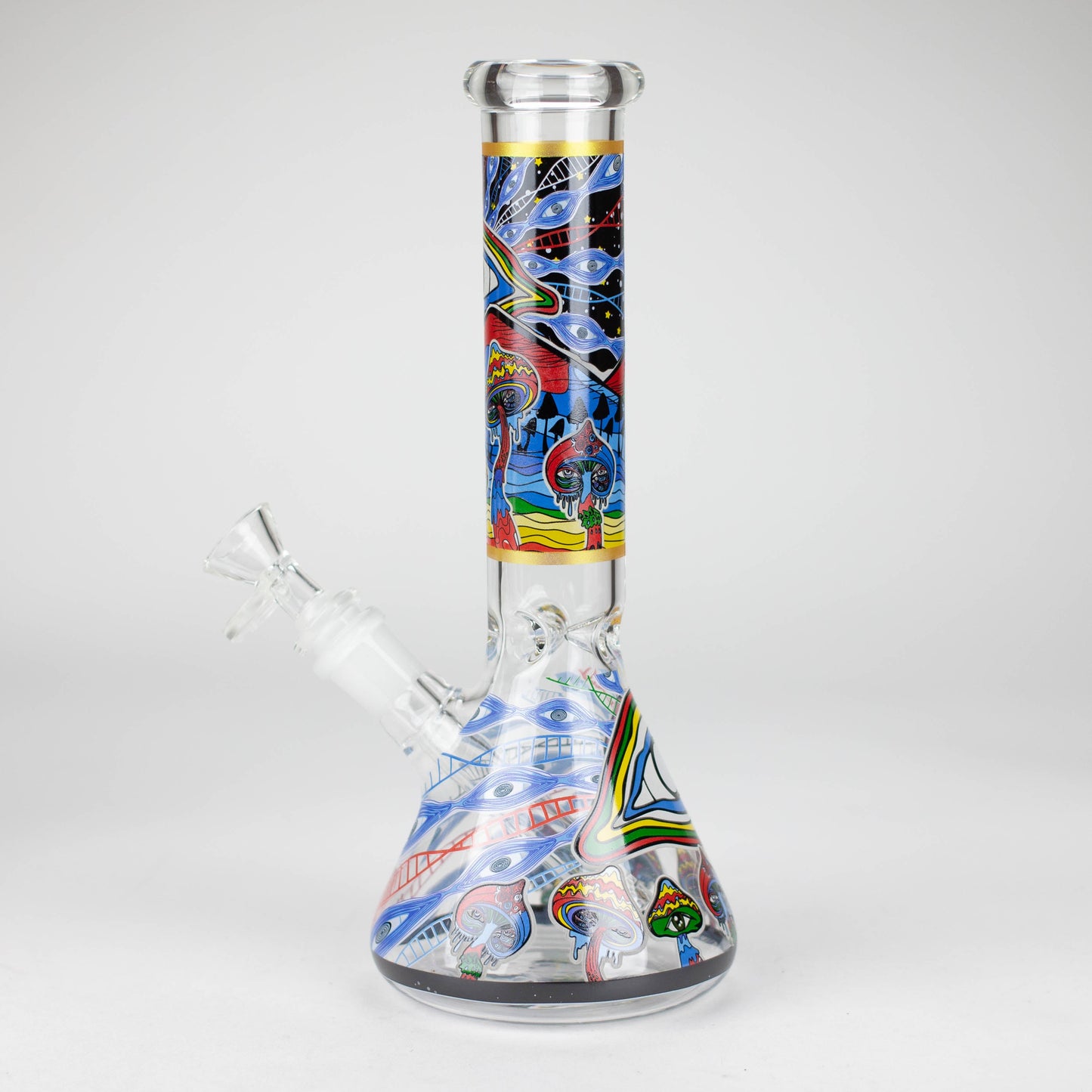 10" Glass Bong With Eye Design_1