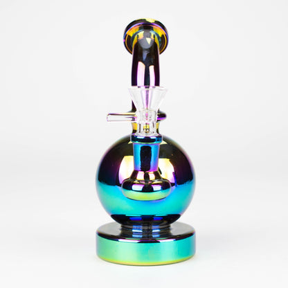 7" Solid Color Electroplate Glass Bong_4