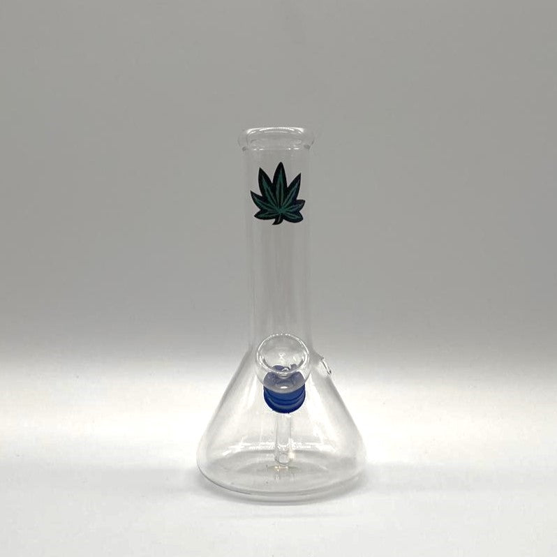 Stamped Glass Water Pipe 6" - Assorted Designs_3