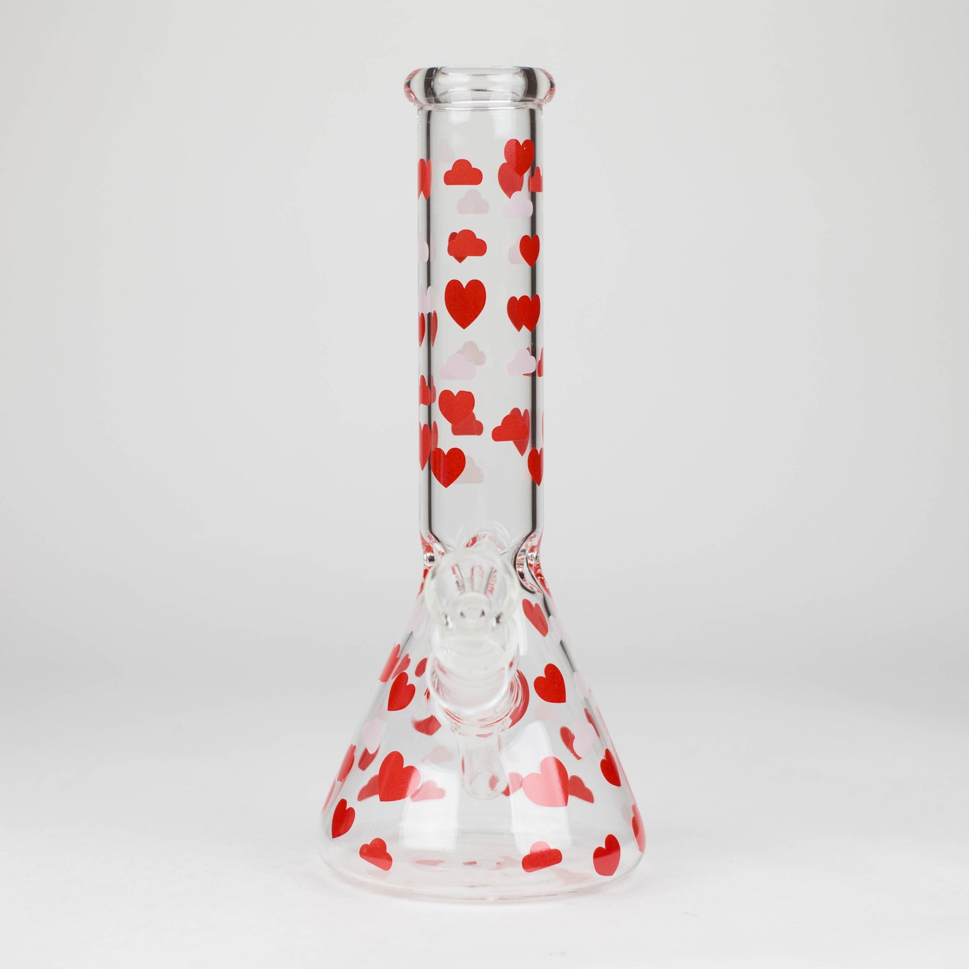 10" Glass Bong With Happy Valentine's Day Design_2