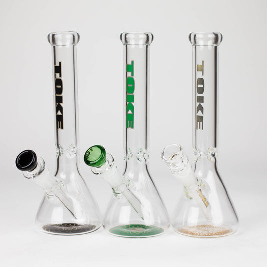 TOKE | 10" Beaker glass water bong_0