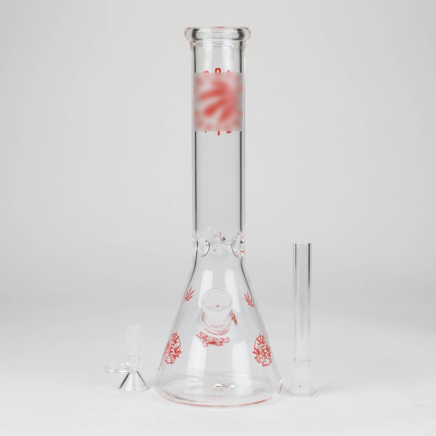 12" TR beaker glass bong_3