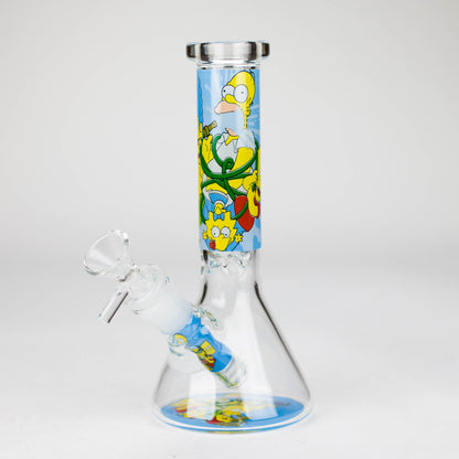 10" 4mm Cartoon Design Beaker Bong [PIP877]_8