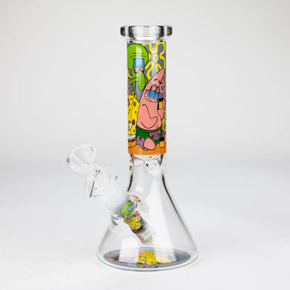 10" 4mm Cartoon Design Beaker Bong [PIP877]_10