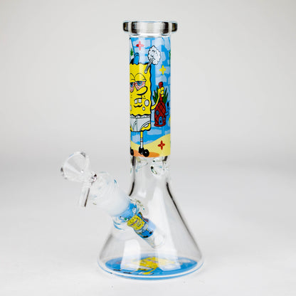 10" 4mm Cartoon Design Beaker Bong [PIP877]_11